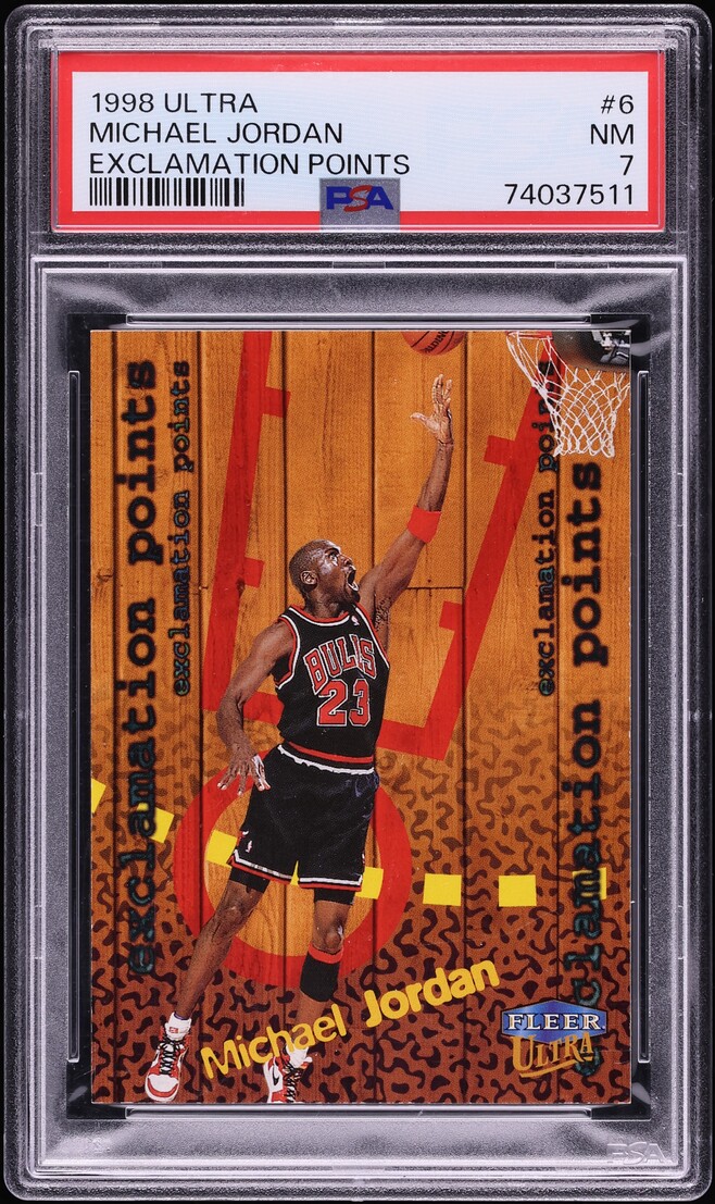 1998 Ultra Exclamation Points Michael Jordan #6 PSA 7 NRMT