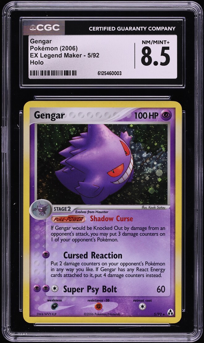2006 Pokemon EX Legend Maker Holo Gengar #5 CGC 8.5 NM-MT+ on Fanatics  Collect