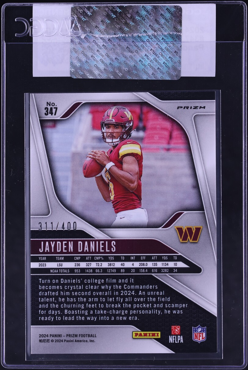 2024 Panini Prizm Pandora Jayden Daniels ROOKIE /400 #347 CGC AUTH