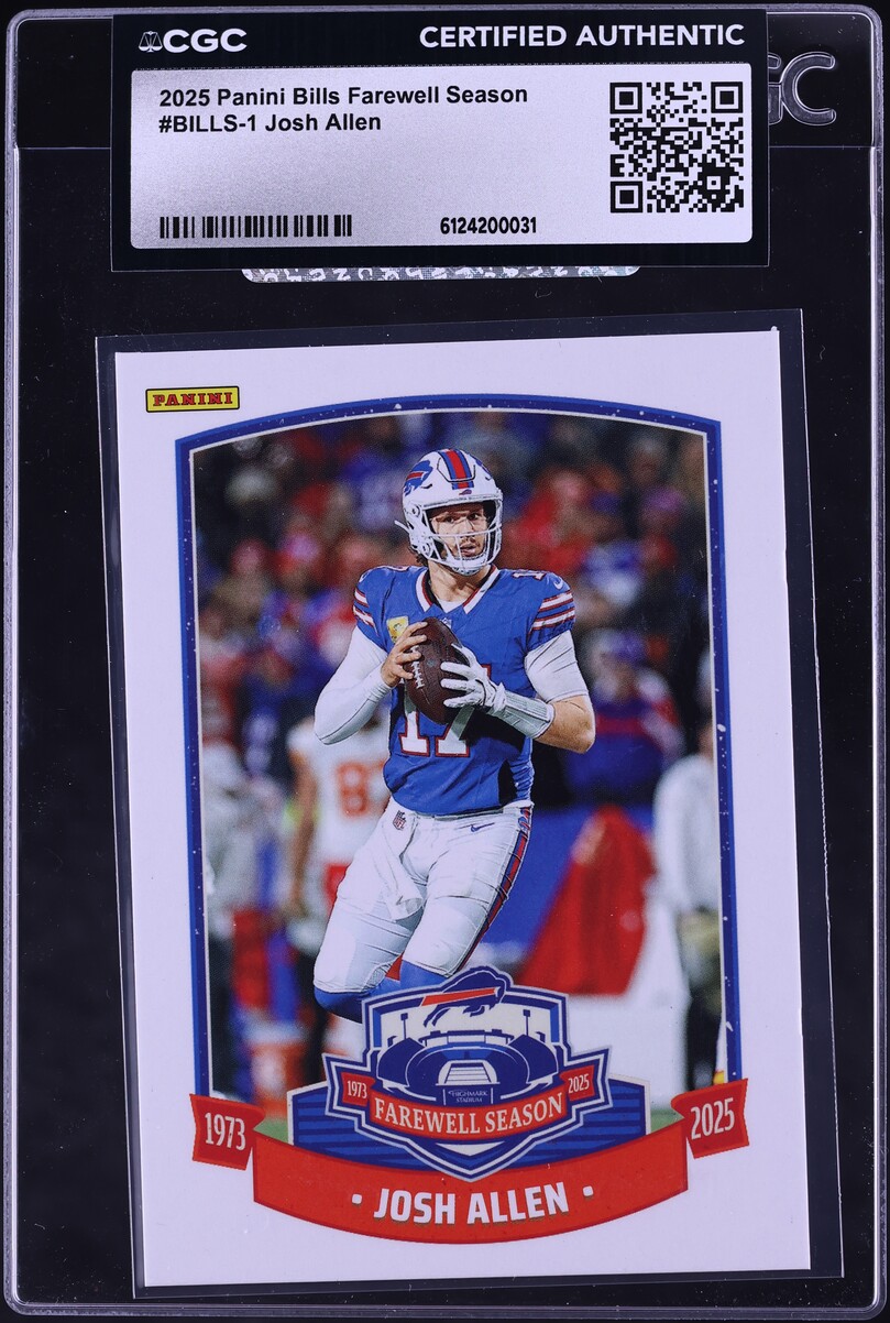 2025 Panini Buffalo Bills Farewell Season Josh Allen #BILLS-1 CGC AUTH