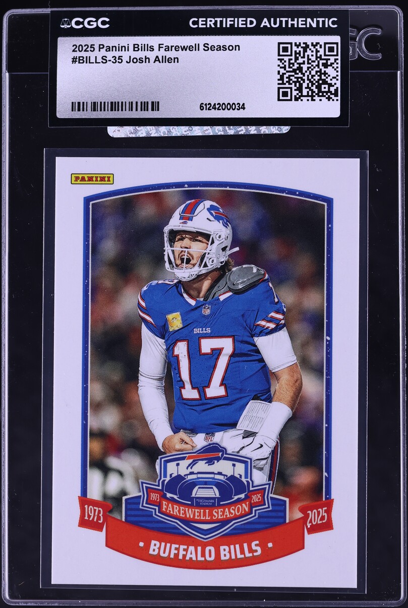 2025 Panini Buffalo Bills Farewell Season Josh Allen #BILLS-35 CGC AUTH
