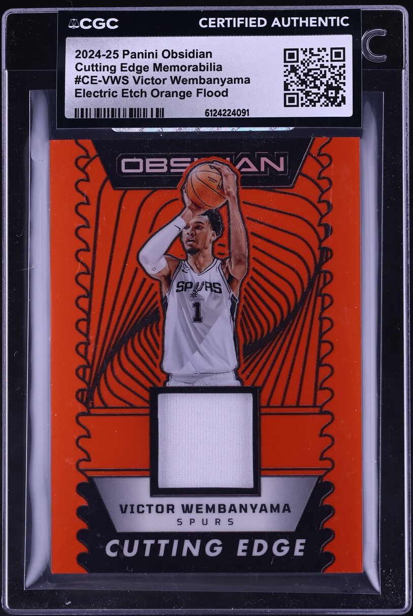 2024 Panini Obsidian Cutting Edge E/E Orange Flood Victor