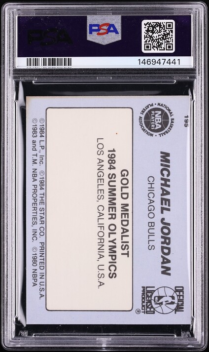 1984 Star Basketball Michael Jordan ROOKIE #195 PSA 6 EXMT