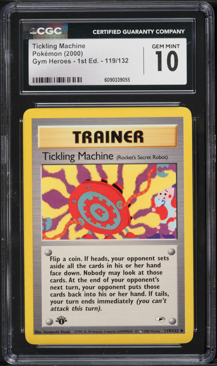 2000 Pokemon Gym Heroes 1st Edition Tickling Machine #119 CGC 10 GEM MINT