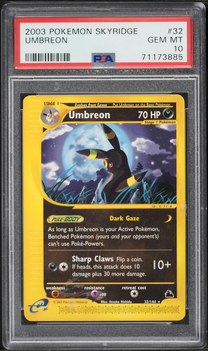 2003 Pokemon Skyridge Umbreon #32 PSA 10 GEM MINT
