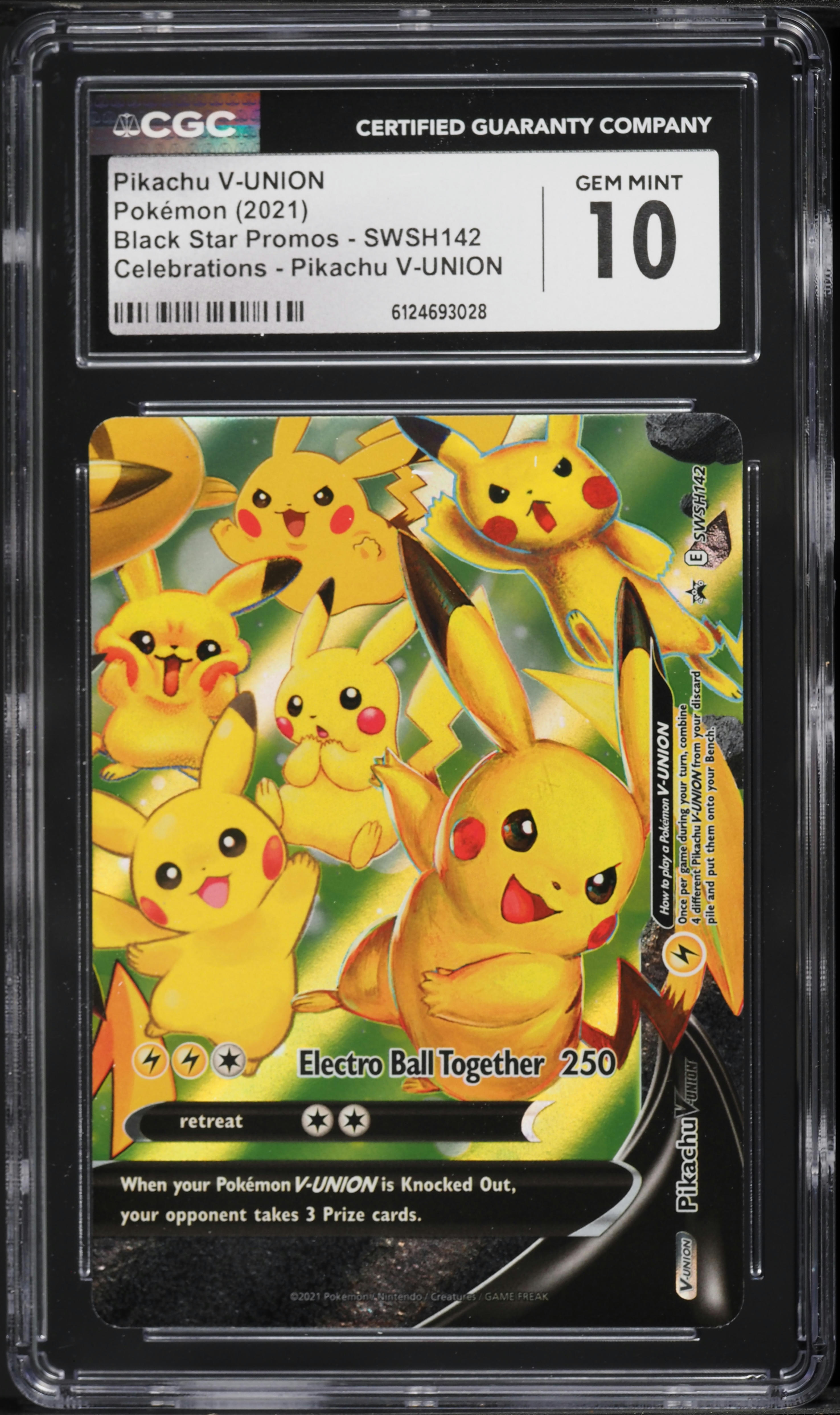 2021 Pokemon Sword & Shield Promo Celebrations Holo Pikachu V