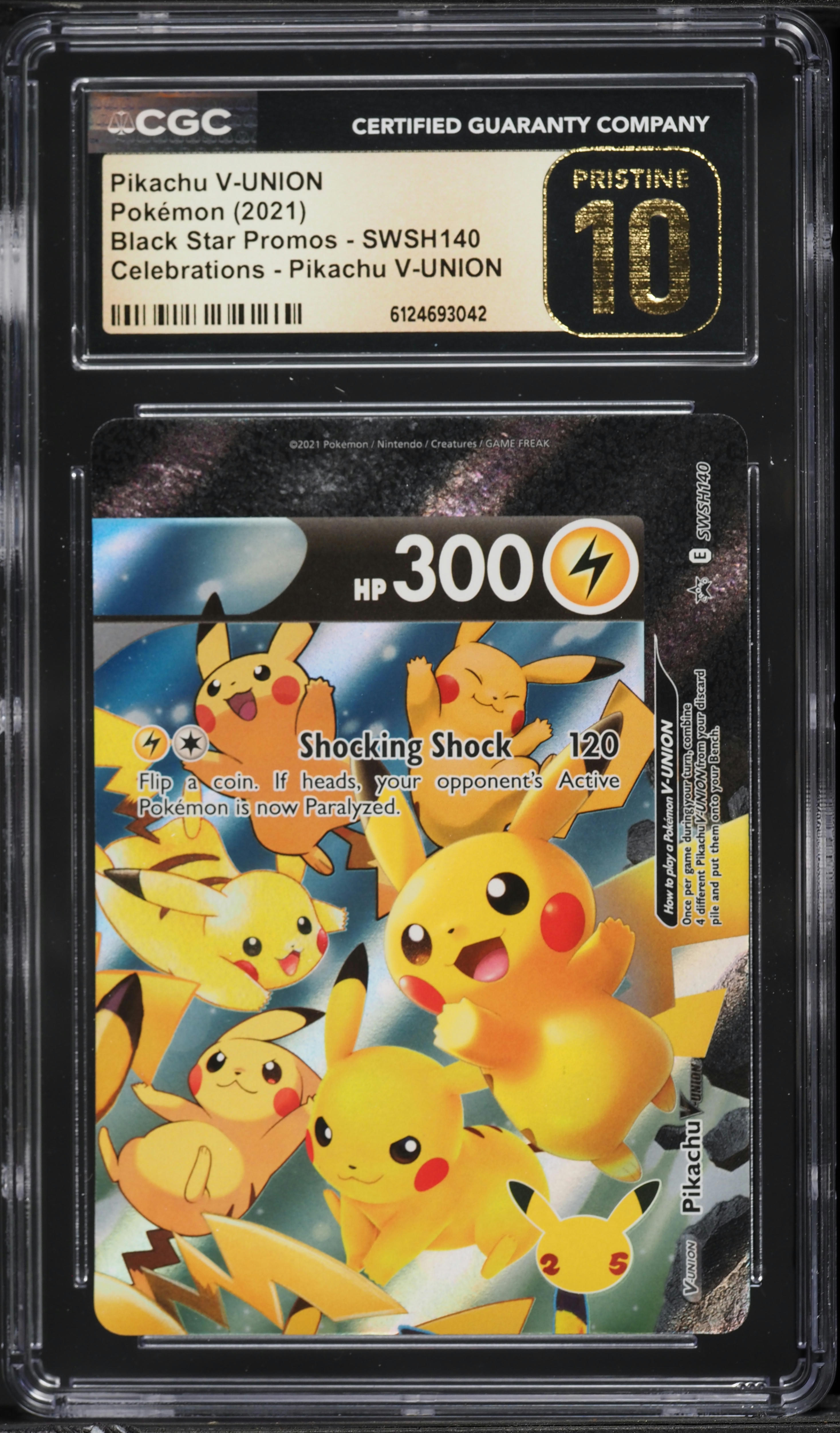 2021 Pokemon SWSH Promo Celebrations Full Art Pikachu V-UNION