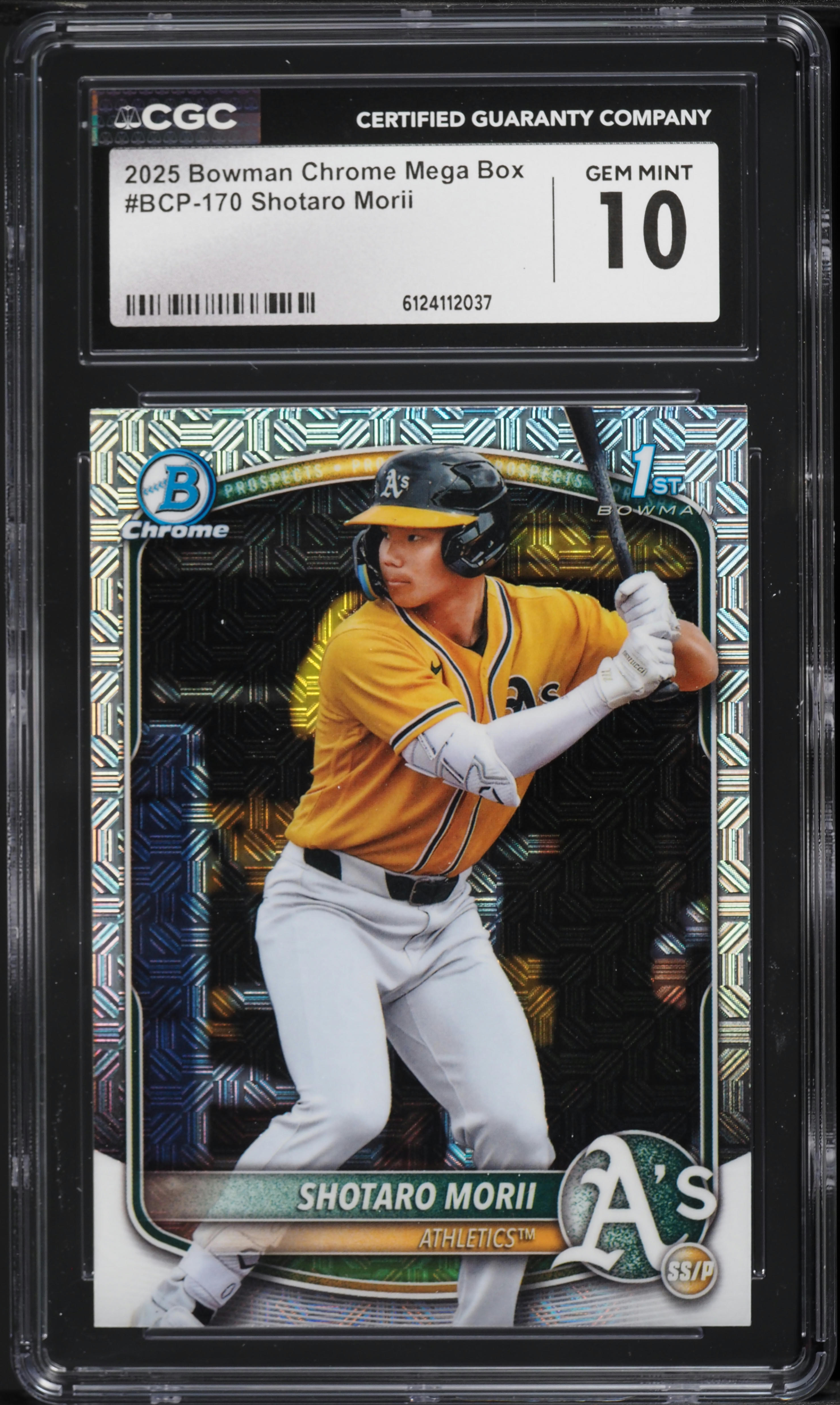 2025 Bowman Chrome Mega Box Shotaro Morii PROSPECT #BCP-170 CGC 10