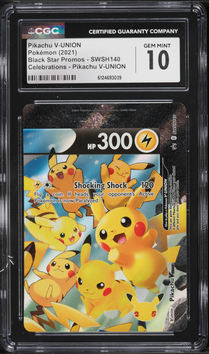 2021 Pokemon SWSH Promo Celebrations Full Art Pikachu V-UNION