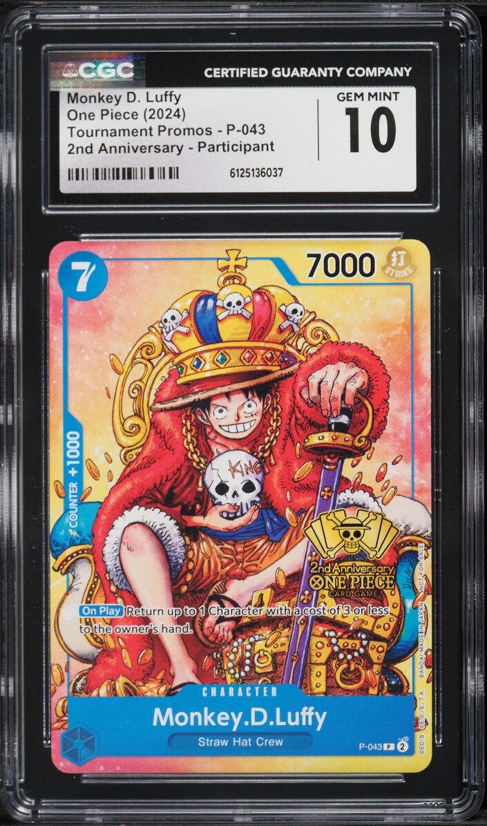 2024 One Piece Tournament Promo 2nd Anniversary Monkey D. Luffy #P