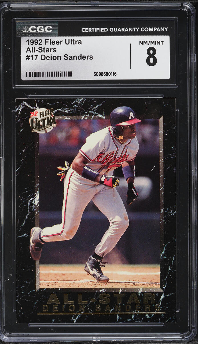 1992 Ultra All-Stars Deion Sanders #17 CGC 8 NM-MT