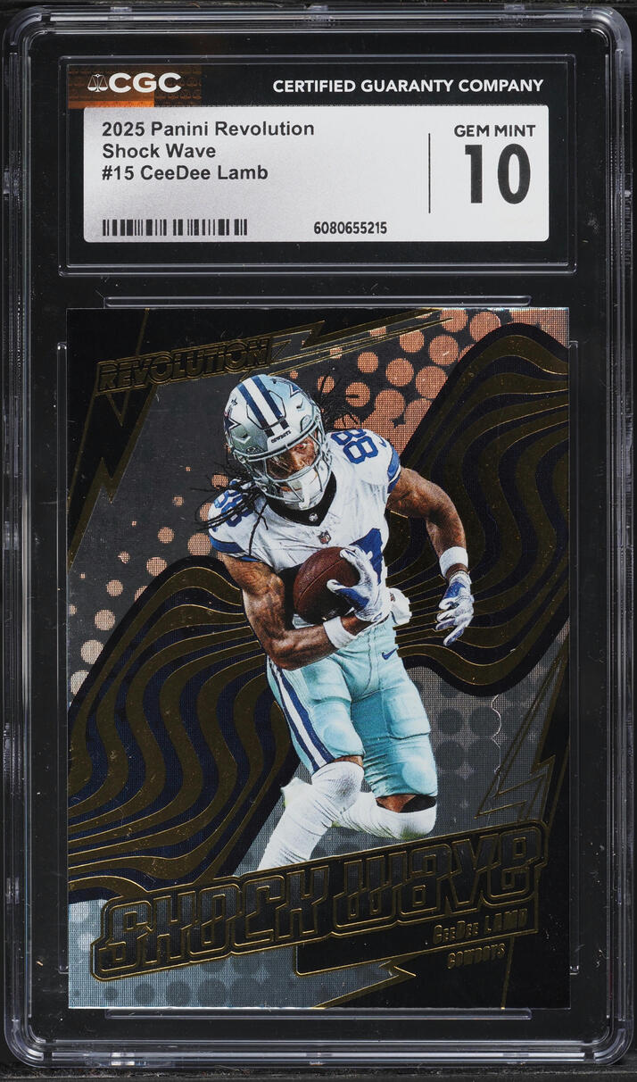 2025 Panini Revolution Shock Wave CeeDee Lamb #15 CGC 10 GEM MINT