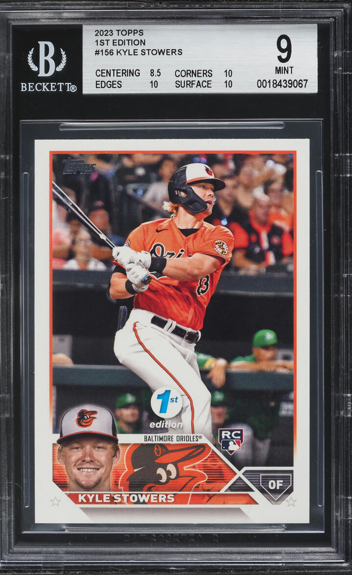 2023 Topps 1st Edition Kyle Stowers ROOKIE #156 BGS 9 MINT