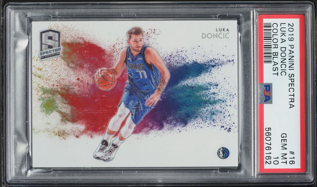 2019 Panini Spectra Color Blast Luka Doncic #16 PSA 10 GEM MINT