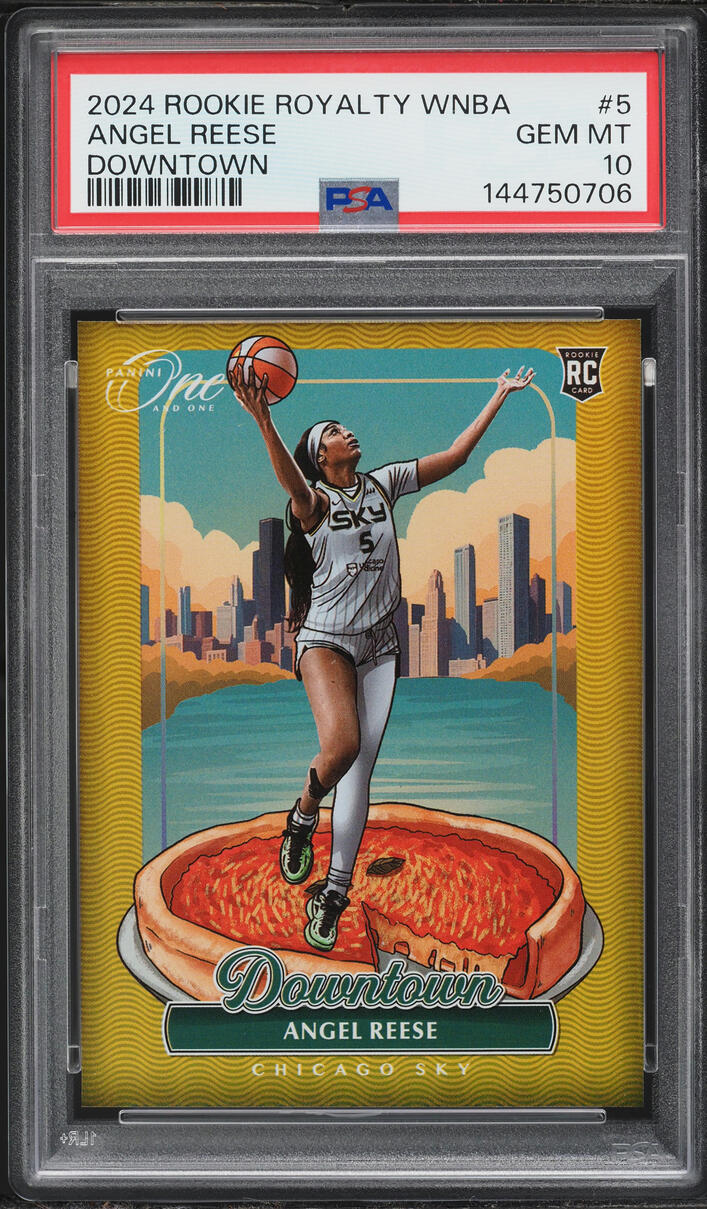 2024 Panini One And One Royalty WNBA Downtown Angel Reese ROOKIE #5 PSA 10 GEM MINT