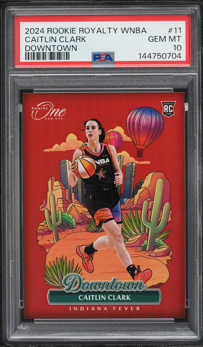 2024 Panini One And One Royalty WNBA Downtown Caitlin Clark ROOKIE #11 PSA 10 GEM MINT