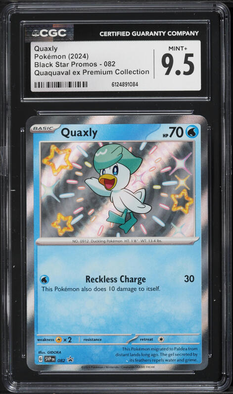 2025 Pokemon Chinese SV Gem Pack Vol 1 Holo Shiny Quaxly #0506 CGC 9 MINT  on Fanatics Collect