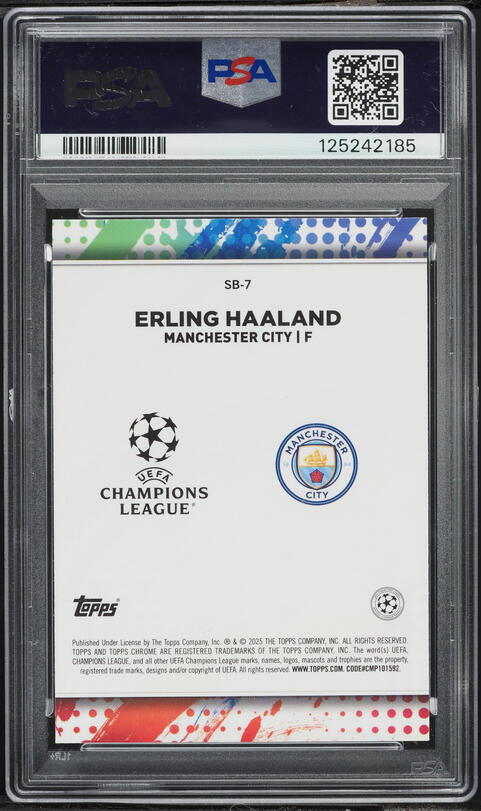 2024 Topps Chrome UEFA Club Competitions Soccer Brush Erling