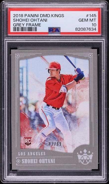 2018 Panini Diamond Kings Grey Frame Shohei Ohtani ROOKIE /99 #145