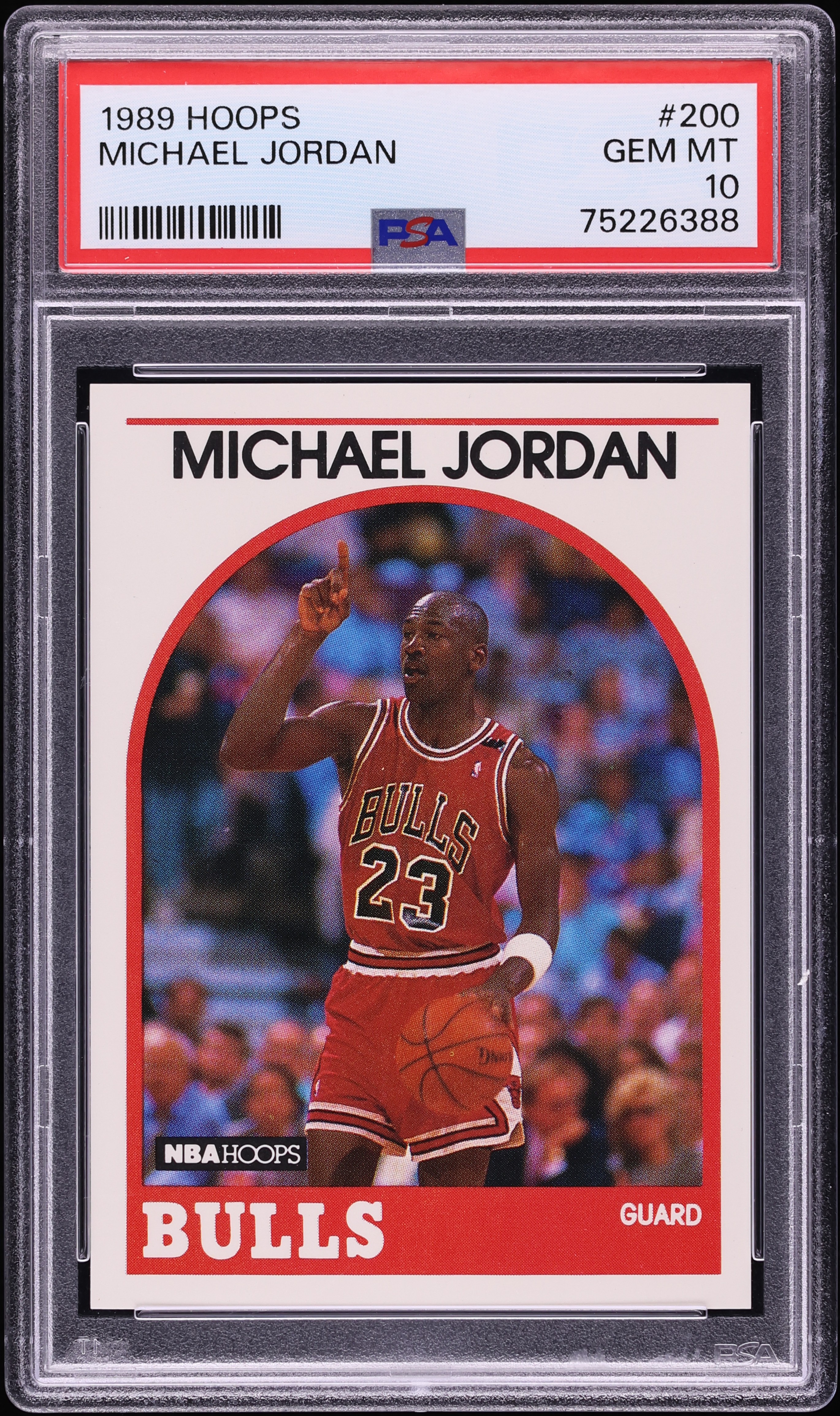 1989 Hoops Michael Jordan #200 PSA 10 GEM MINT on Fanatics Collect