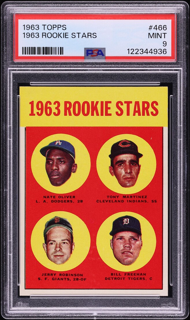 1963 Topps Bill Freehan SP ROOKIE #466 PSA 9 MINT