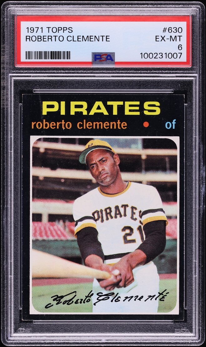 1971 Topps Roberto Clemente #630 PSA 6 EXMT