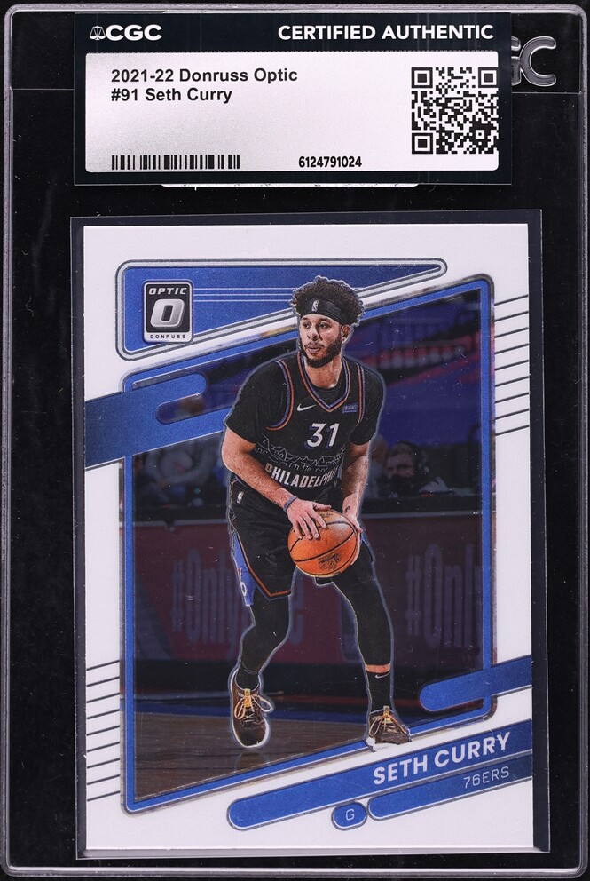 2021 Donruss Optic Seth Curry #91 CGC AUTH