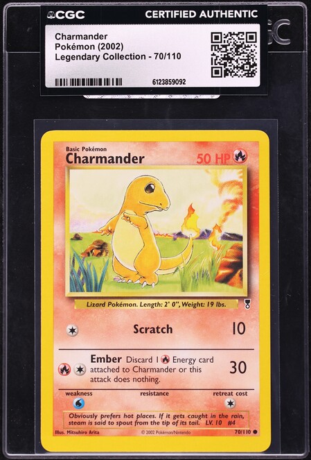 2002 charmander pokemon card - Secret Wonders Common Retreat cost 2002 Pokemon Expedition 97 Charmander-reverse