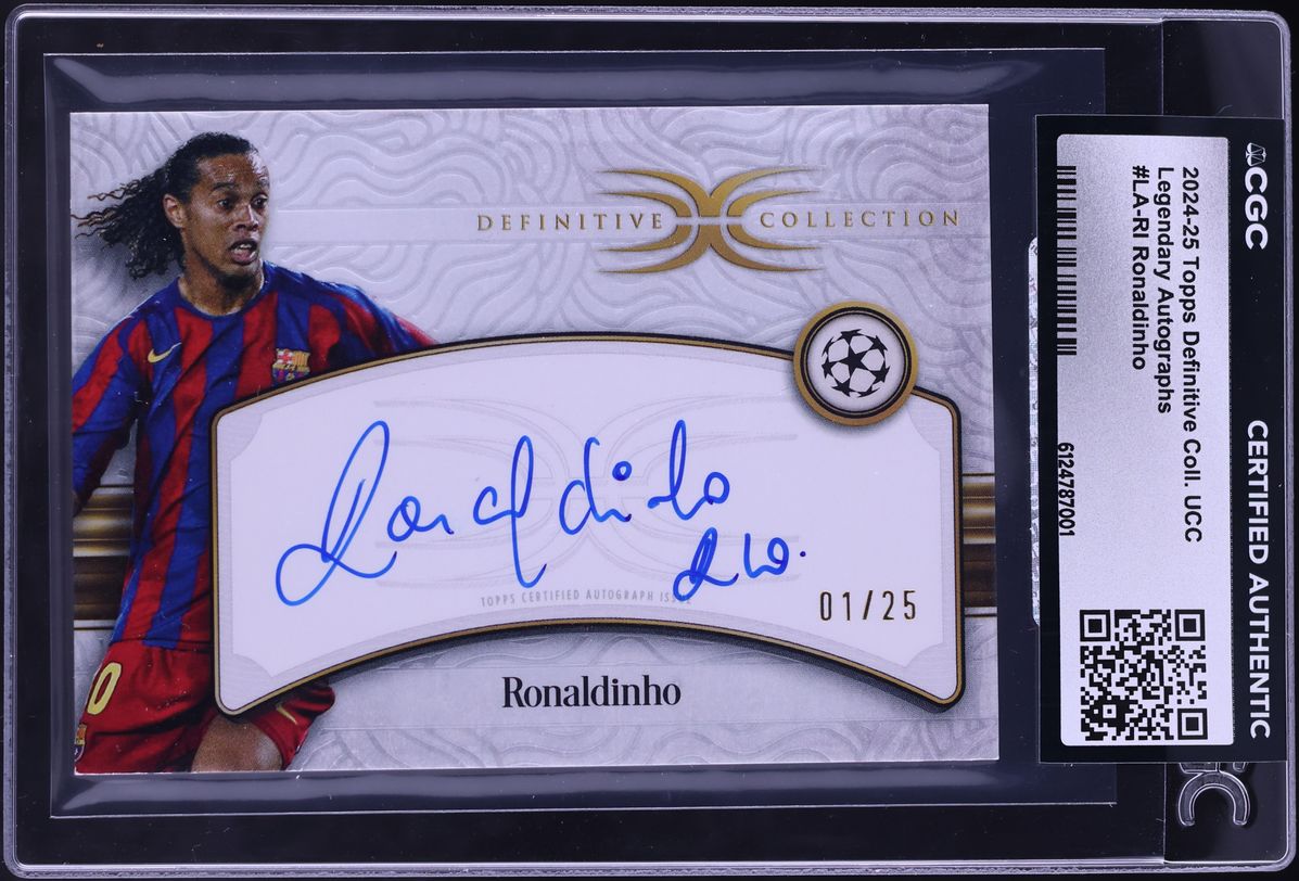 2024-25 Topps Definitive Collection UEFA Defining Images Autograph