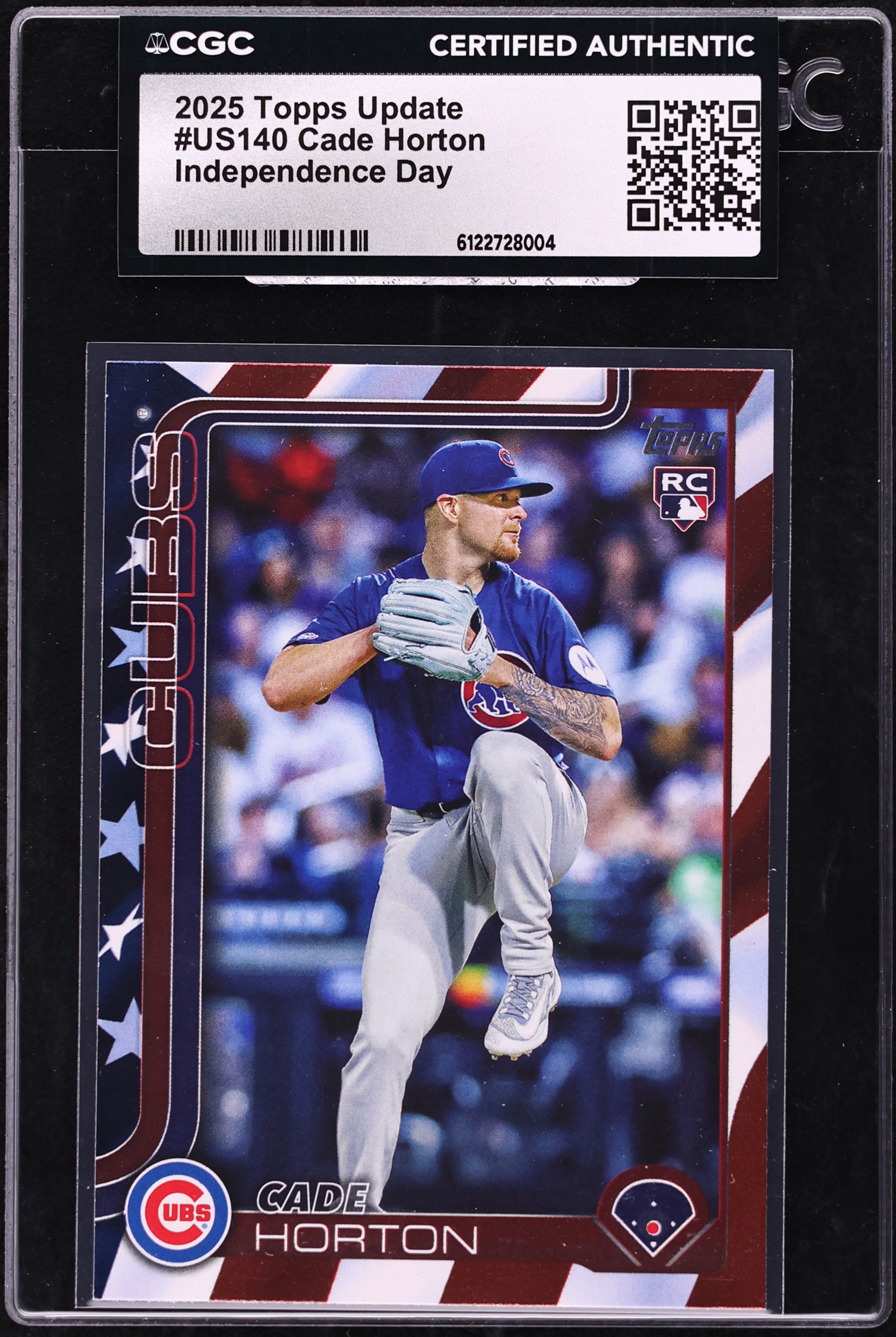 2025 Topps Update Independence Day Cade Horton ROOKIE /76 #US140