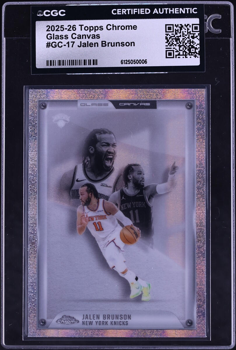 2025 Topps Chrome Glass Canvas Jalen Brunson #GC-17 CGC AUTH