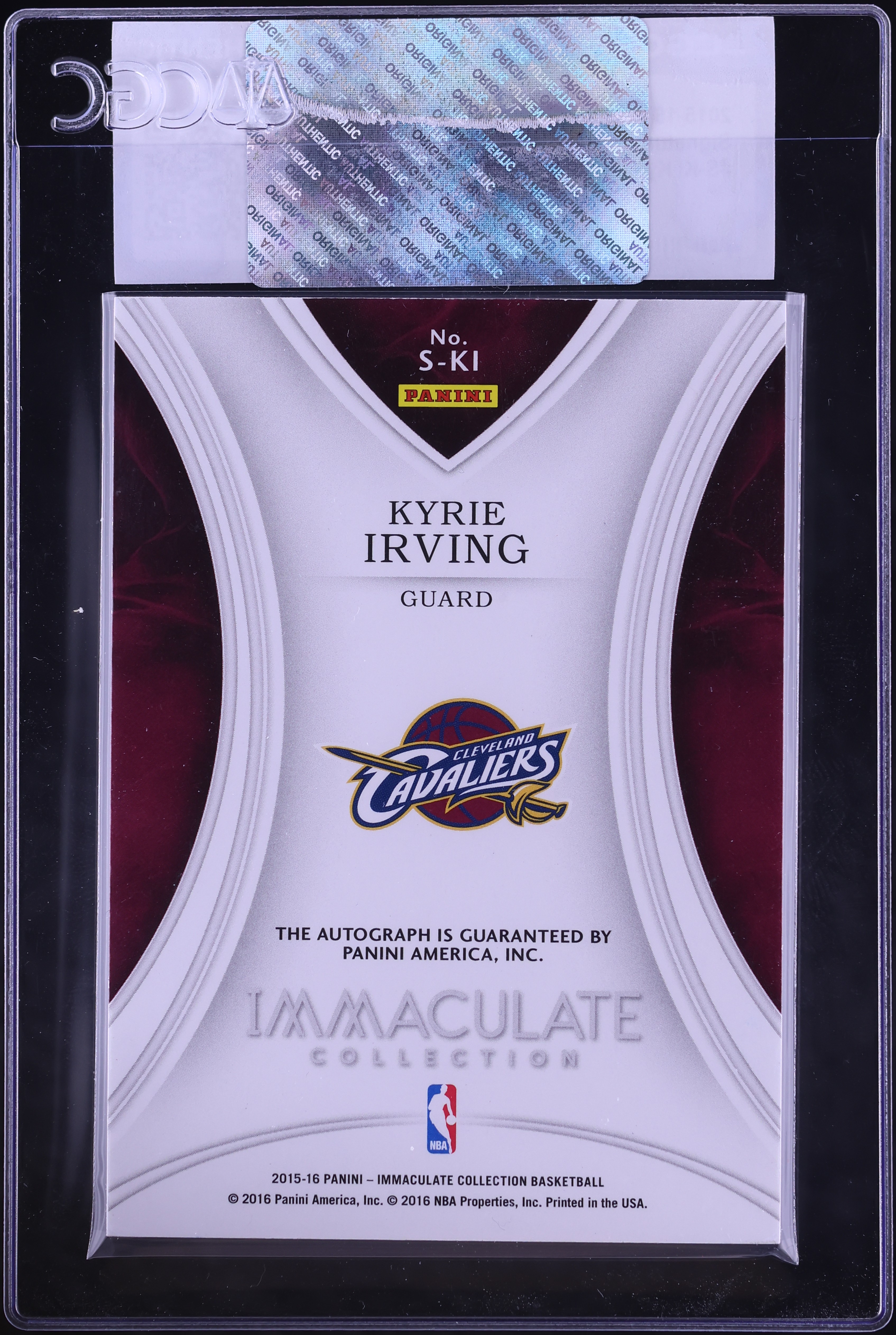 【サイン入り】2015-16 Panini Noir Kyrie Irving サイン入り】2015-16 Panini Noir Kyrie Irving