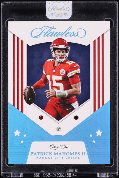 2018 Panini Flawless Red White & Blue Gem Patrick Mahomes II 1/1 #154
