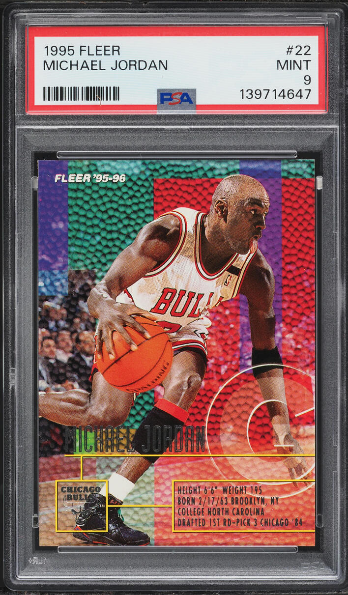 1995 Fleer Basketball Michael Jordan #22 PSA 9 MINT