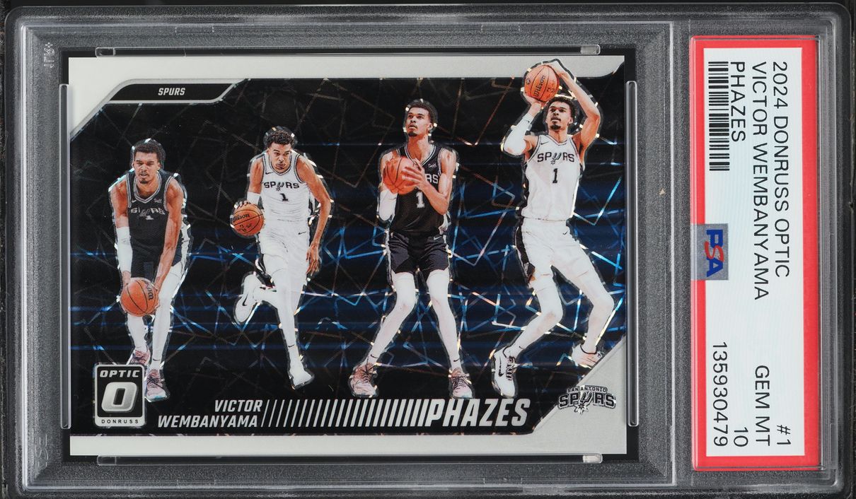 2024 Donruss Optic Phazes Victor Wembanyama #1 PSA 10 GEM MINT