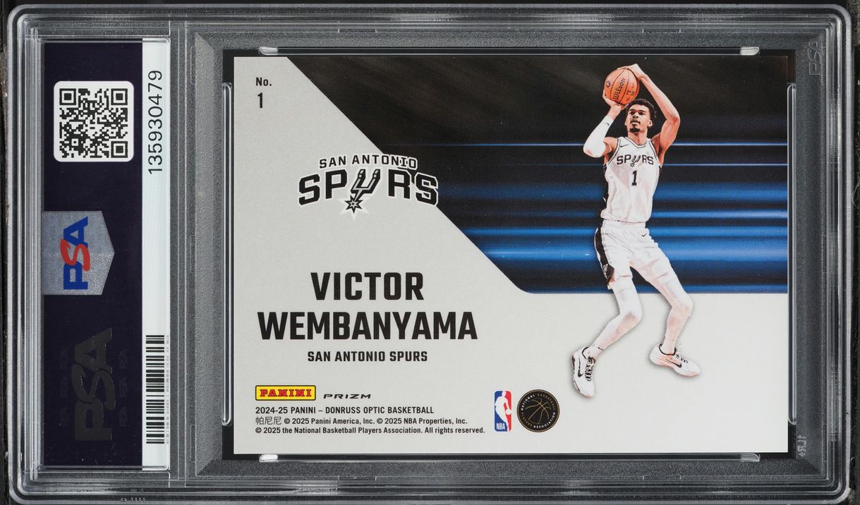 2024 Donruss Optic Phazes Victor Wembanyama #1 PSA 10 GEM MINT