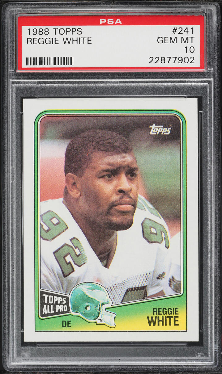 1988 Topps Football Reggie White #241 PSA 10 GEM MINT