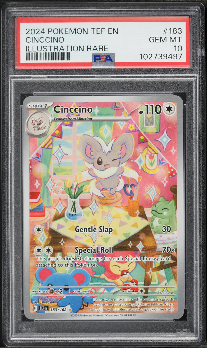 2024 Pokemon Scarlet & Violet Temporal Forces IR Cinccino #183 PSA 10 GEM MINT