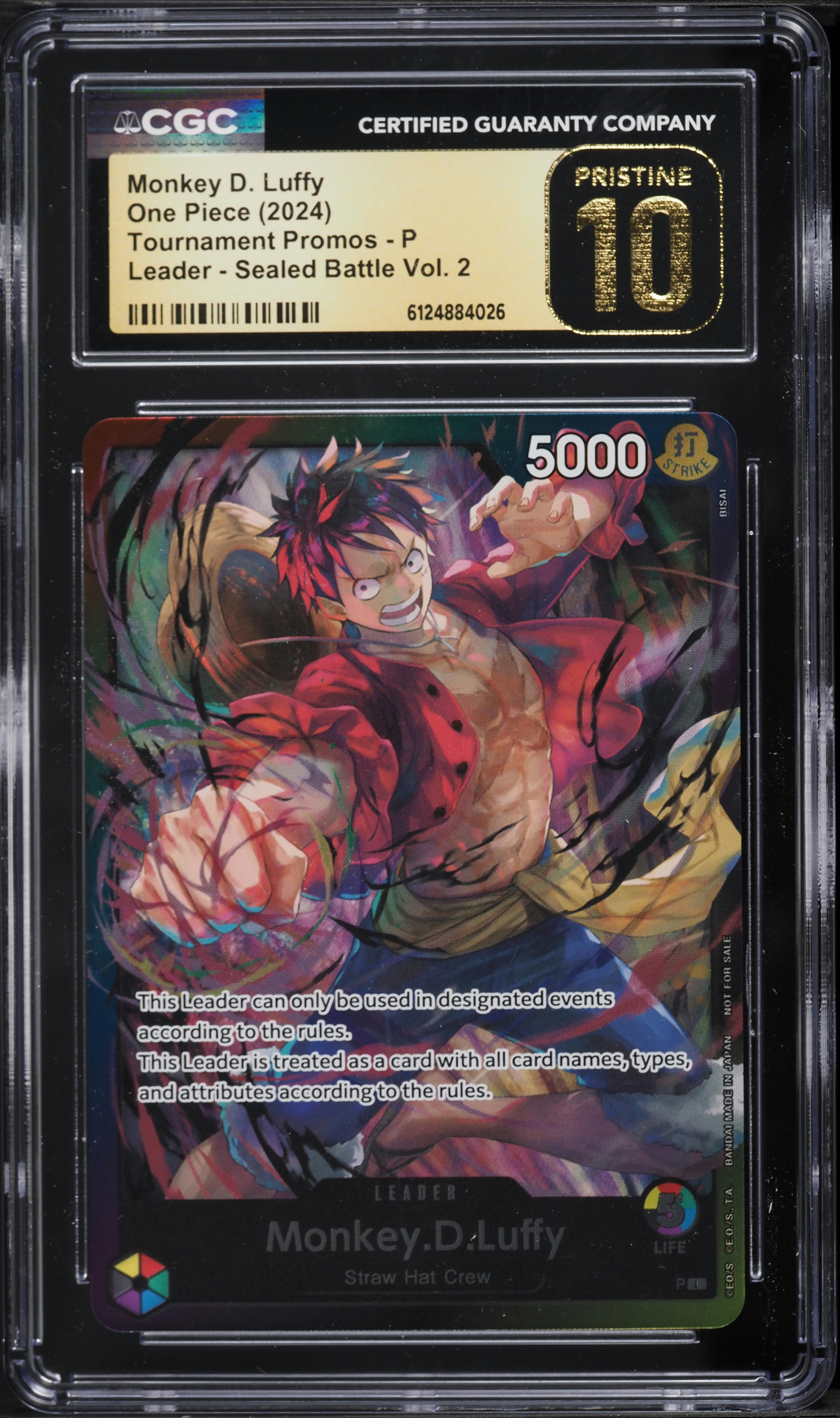 2024 One Piece Tournament Promo Sealed Battle Vol 2 Leader Monkey