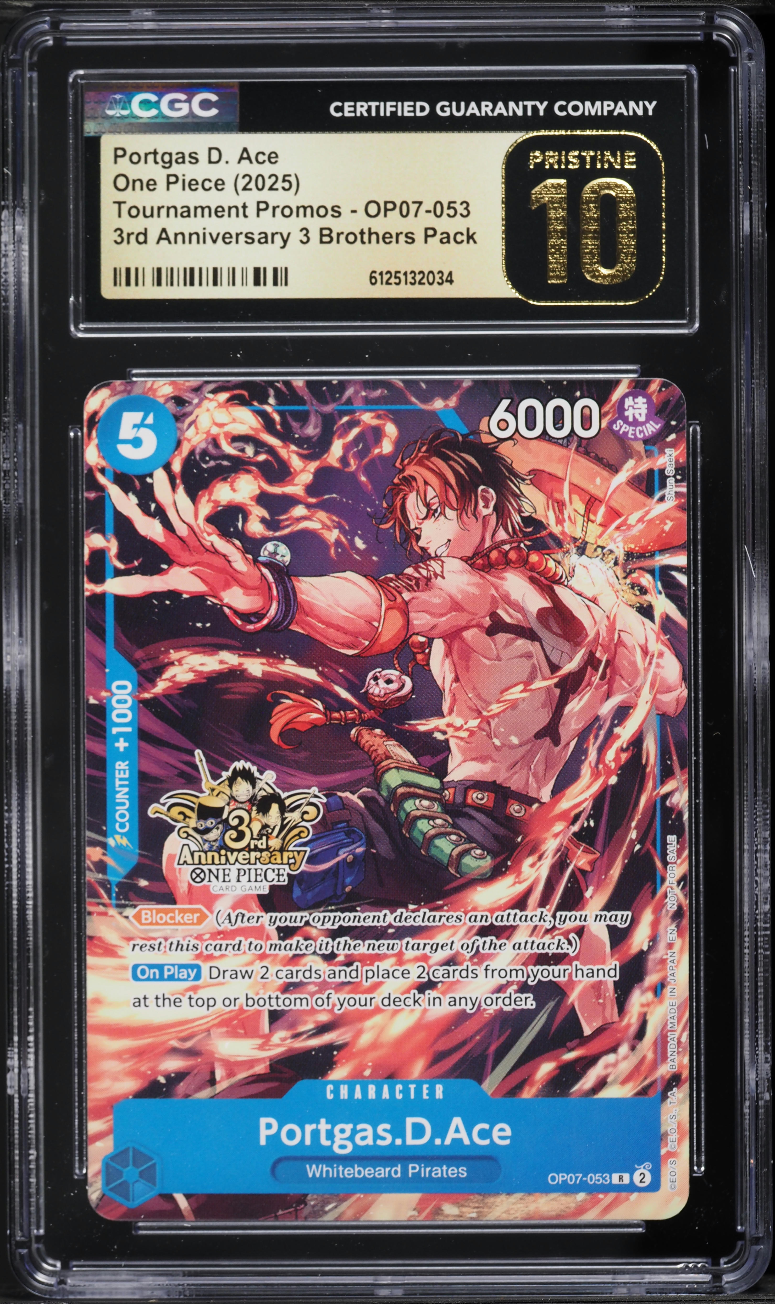 2025 One Piece Tournament Promos 3rd Anniv. 3 Brothers Portgas D