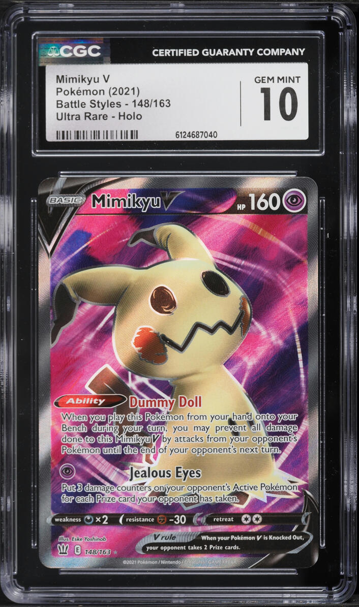 mimikyu v pokemon card TG16 TG30 Case Weakness Darkness 2 Resistance Fighting Pokemon CardMIMIKYU VCSR(233/184) (S8b) Japanese