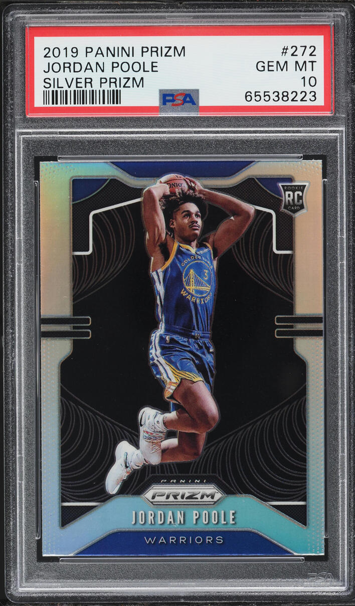 2019 Panini Prizm Silver Jordan Poole ROOKIE #272 PSA 10 GEM MINT
