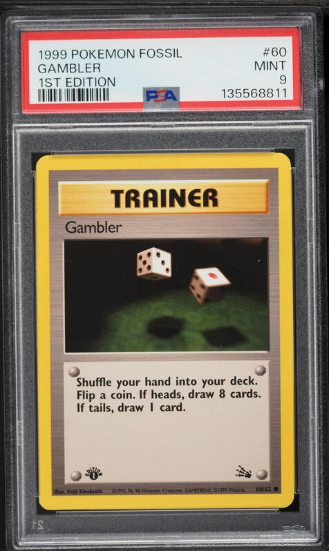 trainer gambler pokemon card value Buy Player 60/62 Fossil Pokmon Single Sammelfieber All cards will be carefully packed for safe transit 1999 Pokemon Fossil Gambler #60