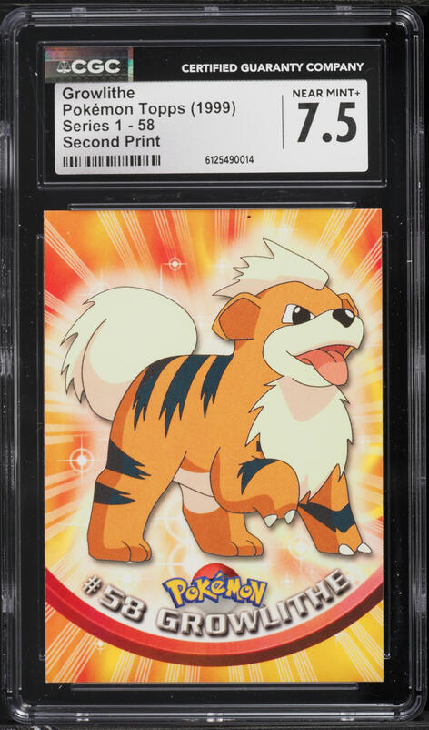 1999 Pokemon Base Set Shadowless 1st Edition Growlithe #28 PSA 9 MINT on Fanatics Collect 1999 Pokemon Base Set Shadowless 1st Edition Growlithe #28 PSA 9 MINT on Fanatics Collect