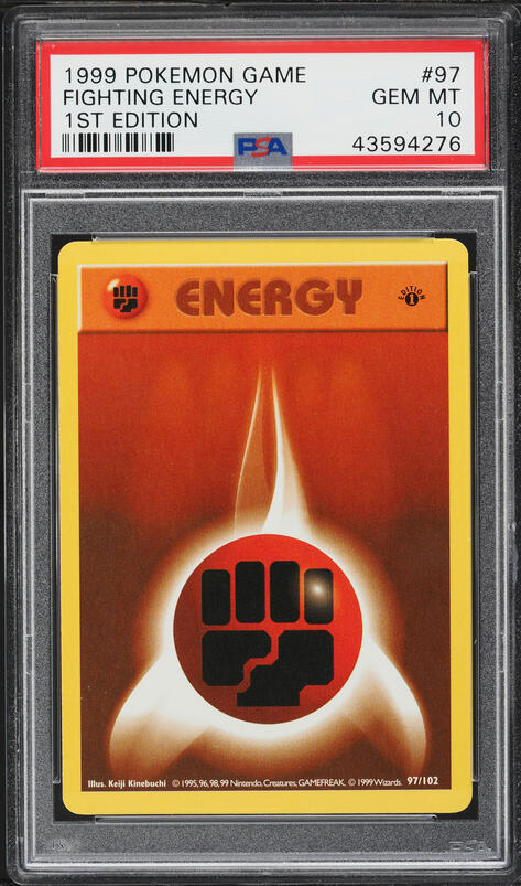 1995 energy pokemon card value (EXTREMELY RARE) Buy this amazing trading card from our collection 1999 Pokemon Base Set 1st