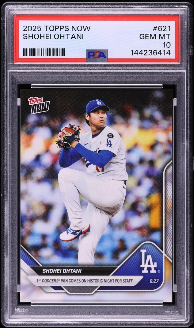 2025 Topps Now Shohei Ohtani #621 PSA 10 GEM MINT on Fanatics Collect