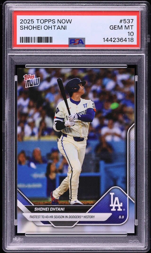 PSA10 2025 TOPPS NOW SHOHEI OHTANI 650 大谷翔平 ドジャース 100 HR