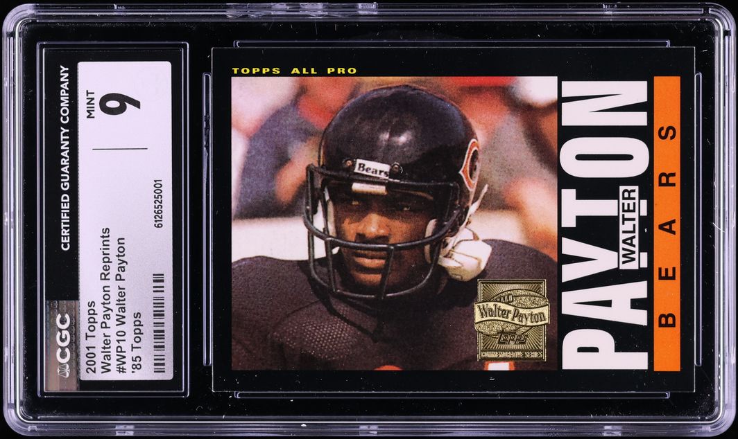 2001 Topps Reprints '85 Topps Walter Payton #WP10 CGC 9 MINT