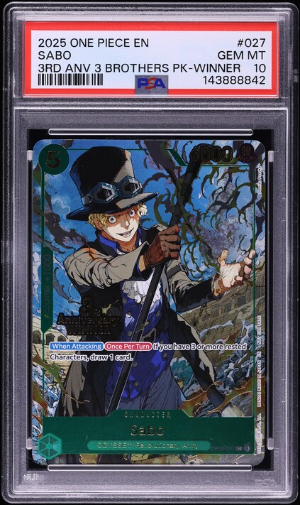 2025 One Piece 3rd Anniversary Tournament Winner 3 Brothers Alt