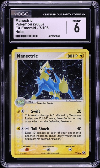 Manectric (7/106) - Emerald Holofoil - Lightly Played Holofoil